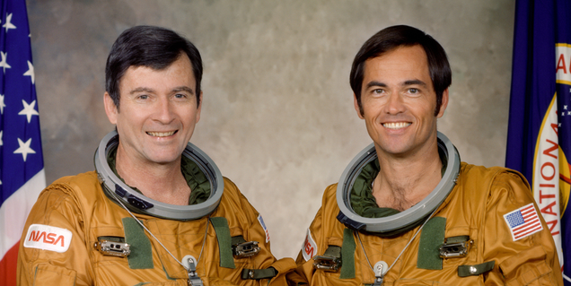 Astronauts Robert Crippen and John Young